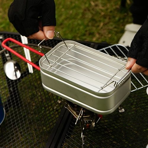 CLS野营多功能铝饭盒户外便当盒登山钓鱼单人便携野炊蒸菜煮饭盒