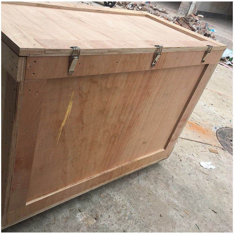 出口带轮子木箱 免熏蒸包装木箱定做 实木架物流运输包装箱现货