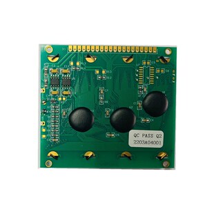 12864液晶显示屏 AIP31107驱动 黄绿蓝可选 78X70COB 12864点阵屏