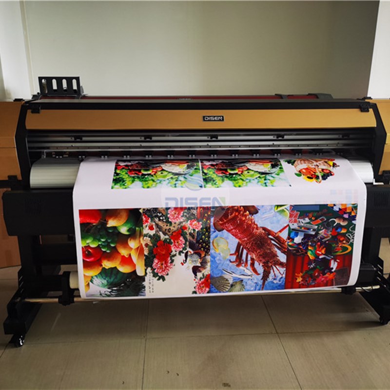 1.8米户内外广告卷材车贴相纸背胶纸写真机高画质喷绘打印一体机