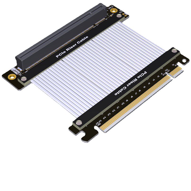 ADT 显卡延长线 PCIE 4.0x16 适配ATX电脑机箱 显卡90度软排线