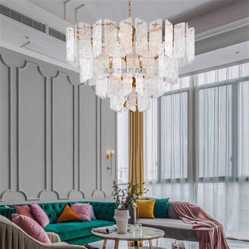 后现代轻奢客厅吊灯新款美式简约设计师样板房餐厅卧室吊灯