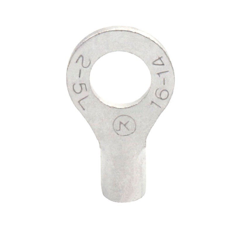 RNB2紫铜圆形端子新能源冷压裸端头 O型接线片 KS02 KF02冷压端子