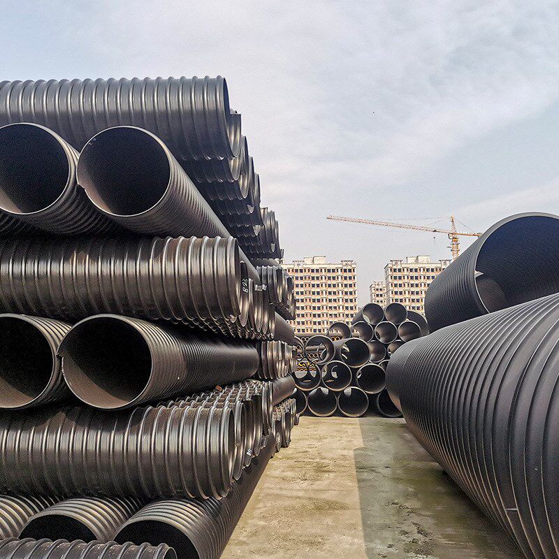 销量火爆现货hdpe钢带增强波纹管大口径支持300cm-2.4m排污管