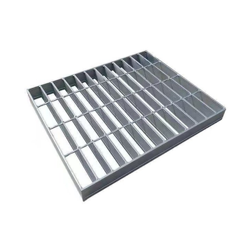 热镀锌平台排水沟盖板镀锌防锈扁钢养殖地网不锈钢楼梯踏步格栅板