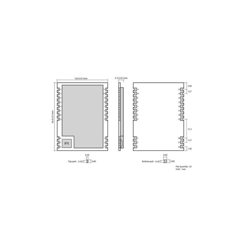 433/470MHz频段LoRa扩频技术无线传输模块LLCC68方案扩频技术UART