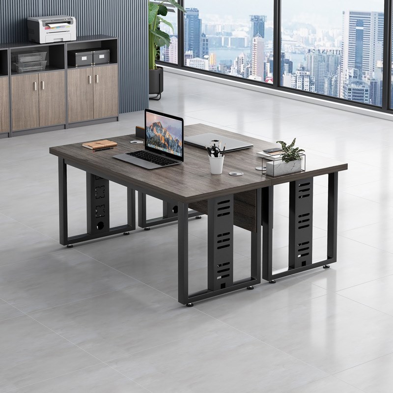 办公桌简约现代职员桌办公室桌椅组合2/4/6人工位桌财务电脑桌子