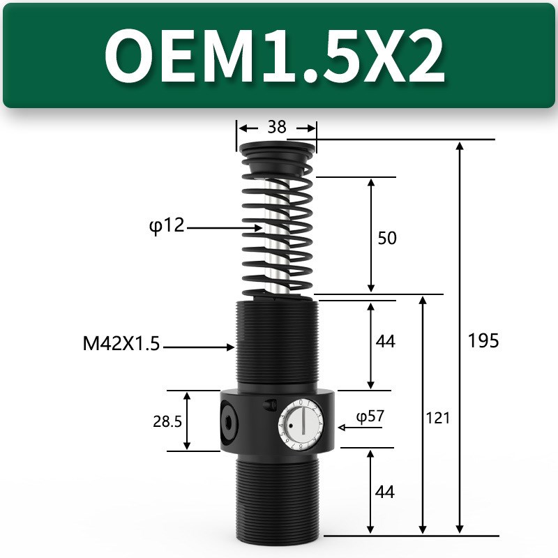 SMC/ITT安力定液压缓冲器RL/RM/XT 0.1M/0.15/1.5/2.0/3.0X1X2其