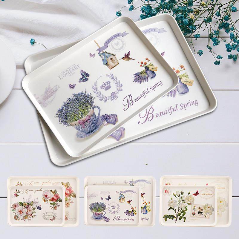 欧式家用托盘茶盘长方形北欧茶水杯子盘厨房客厅收纳密胺塑料托盘,餐饮具,盘,淘宝优惠券,粉丝福利购,淘宝优惠卷
