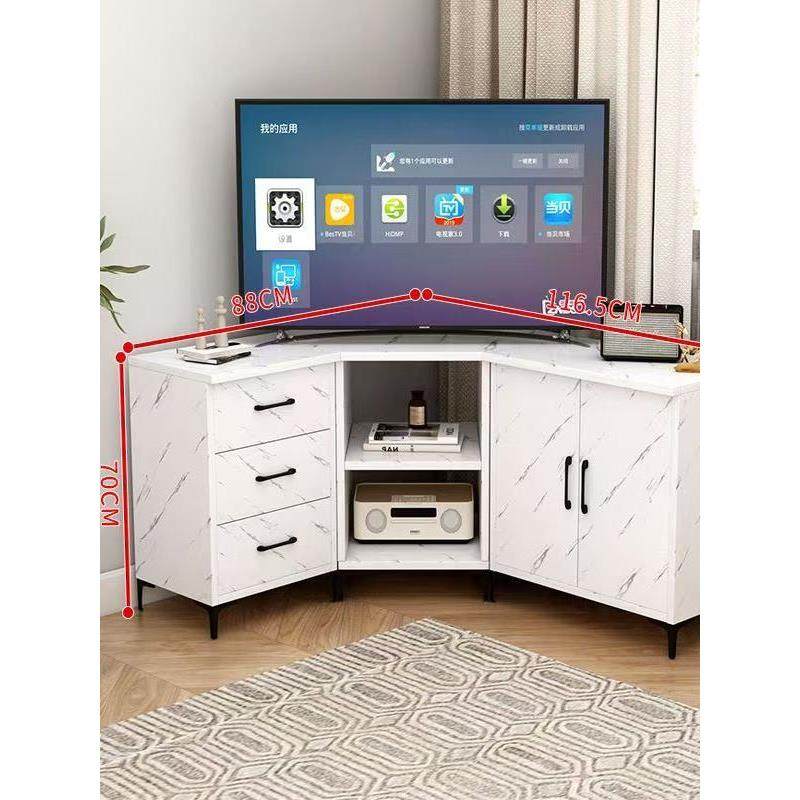新款转角电视柜农村拐角家用电视柜收纳储物柜一体简约组合落地柜