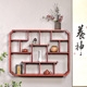 博古架茶具实木挂墙茶壶茶杯摆件古玩工艺礼品摆饰紫砂壶摆放架子