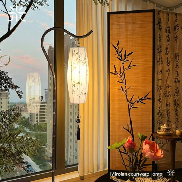 宋代美学灯客厅沙发角落新中式落地灯民宿茶室禅意卧室落地台灯