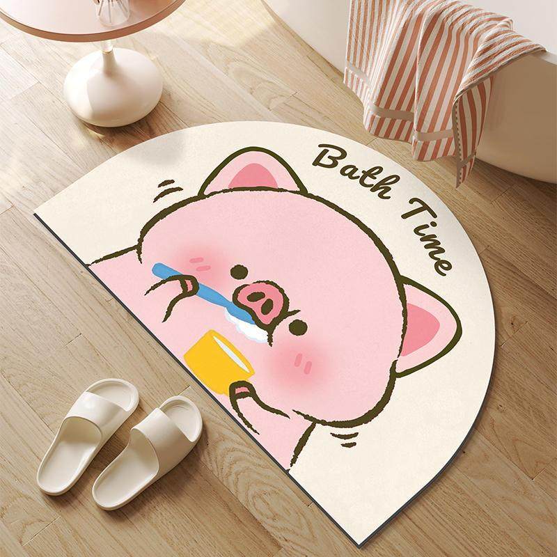 浴室门口防滑防摔垫地垫可爱卡通脚垫卫生间吸水速干硅藻泥地毯垫,个性定制/设计服务/DIY,地毯/地垫定制,淘宝优惠券,粉丝福利购,淘宝优惠卷