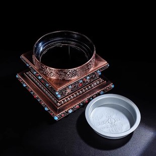家用八吉祥熏香炉复古多色烟供炉藏传合金室内烟供煨桑炉摆件 藏式