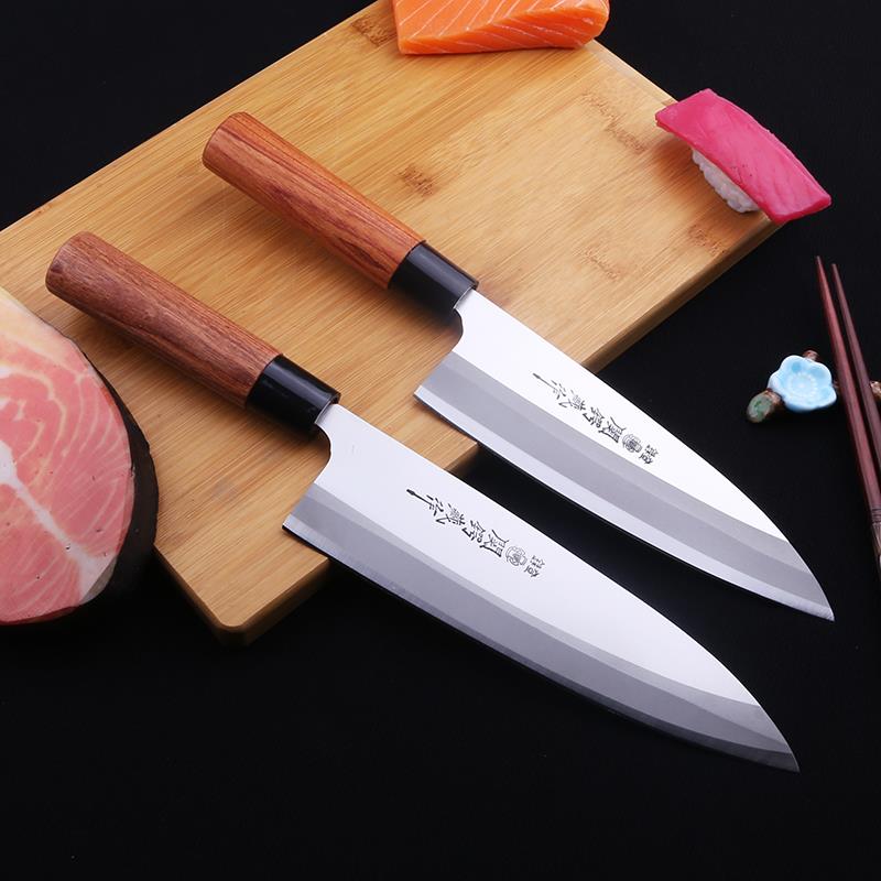 关锷藏作鱼头刀出刃刀杀鱼刀日本料理店寿司刀鱼生刀日式剖鱼包丁