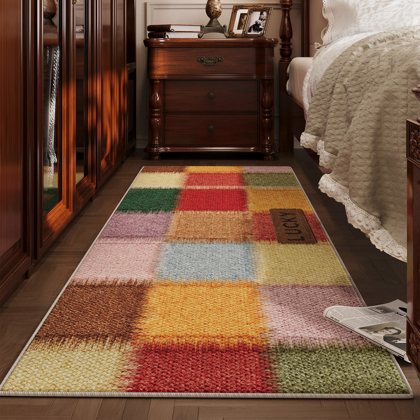 床头床尾无甲醛大颗粒地垫