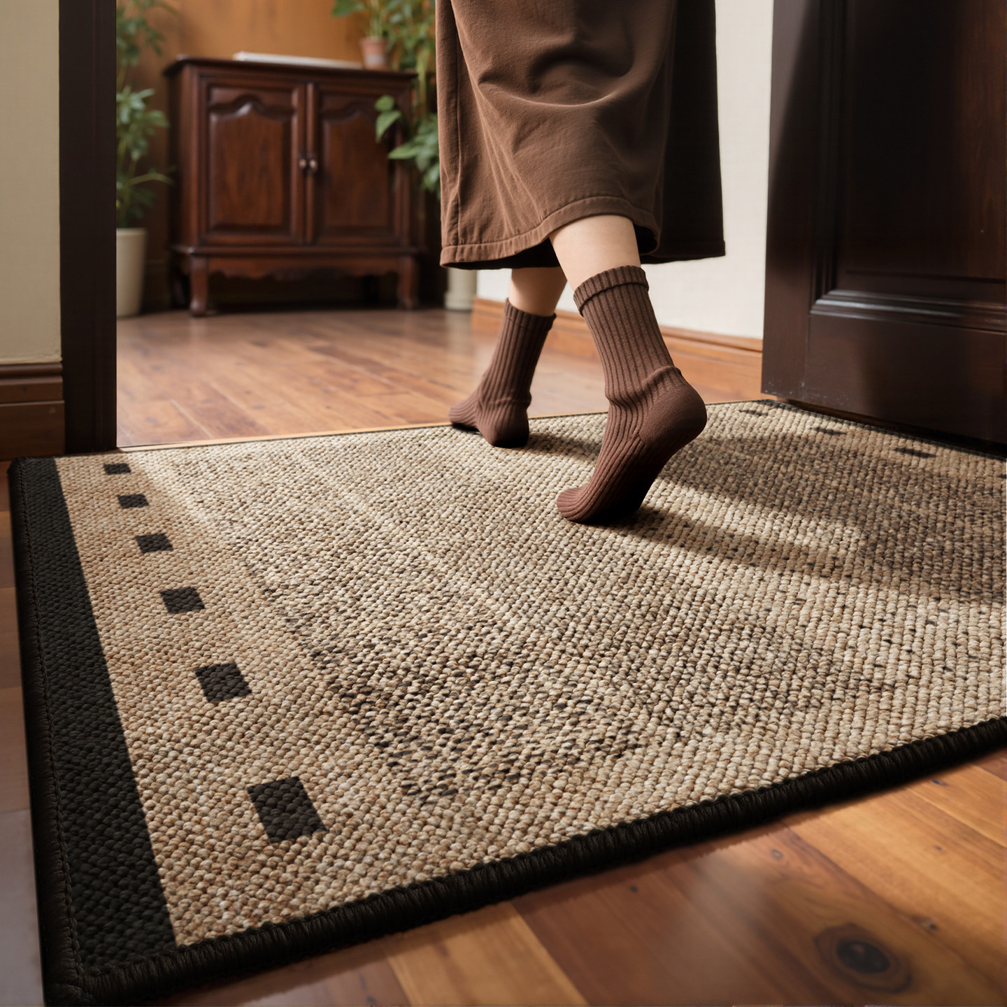 入户门地垫美式复古田园风