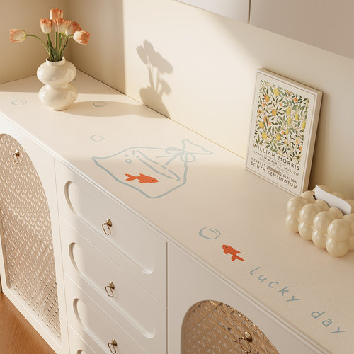 餐边柜防水高级感桌面垫玄关鞋柜酒柜垫防脏电视柜台面保护垫定制