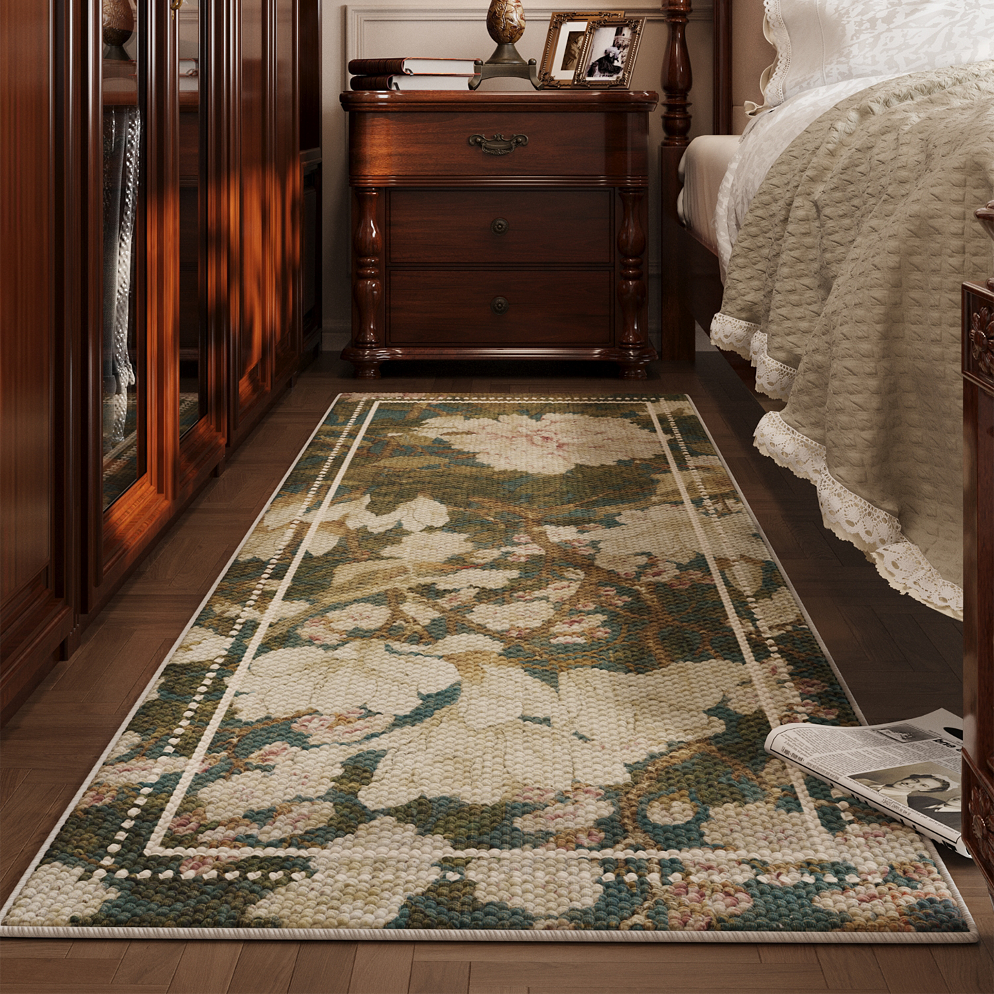 床头床尾无甲醛大颗粒地垫