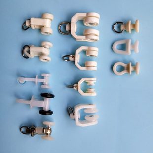 窗纱门帘轮子工字直 窗帘滑轮汽车滑轮轨道滑轮滚轮配件静音轮老式