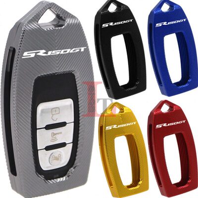 适用隆鑫无极SR150GT改装钥匙盖铝合金防摔保护钥匙罩装饰壳配件