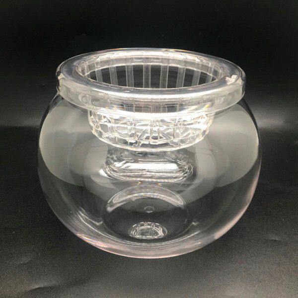 嘉宝防摔鱼缸客厅桌面家用PC圆形塑料透明迷你小型乌龟缸金鱼缸