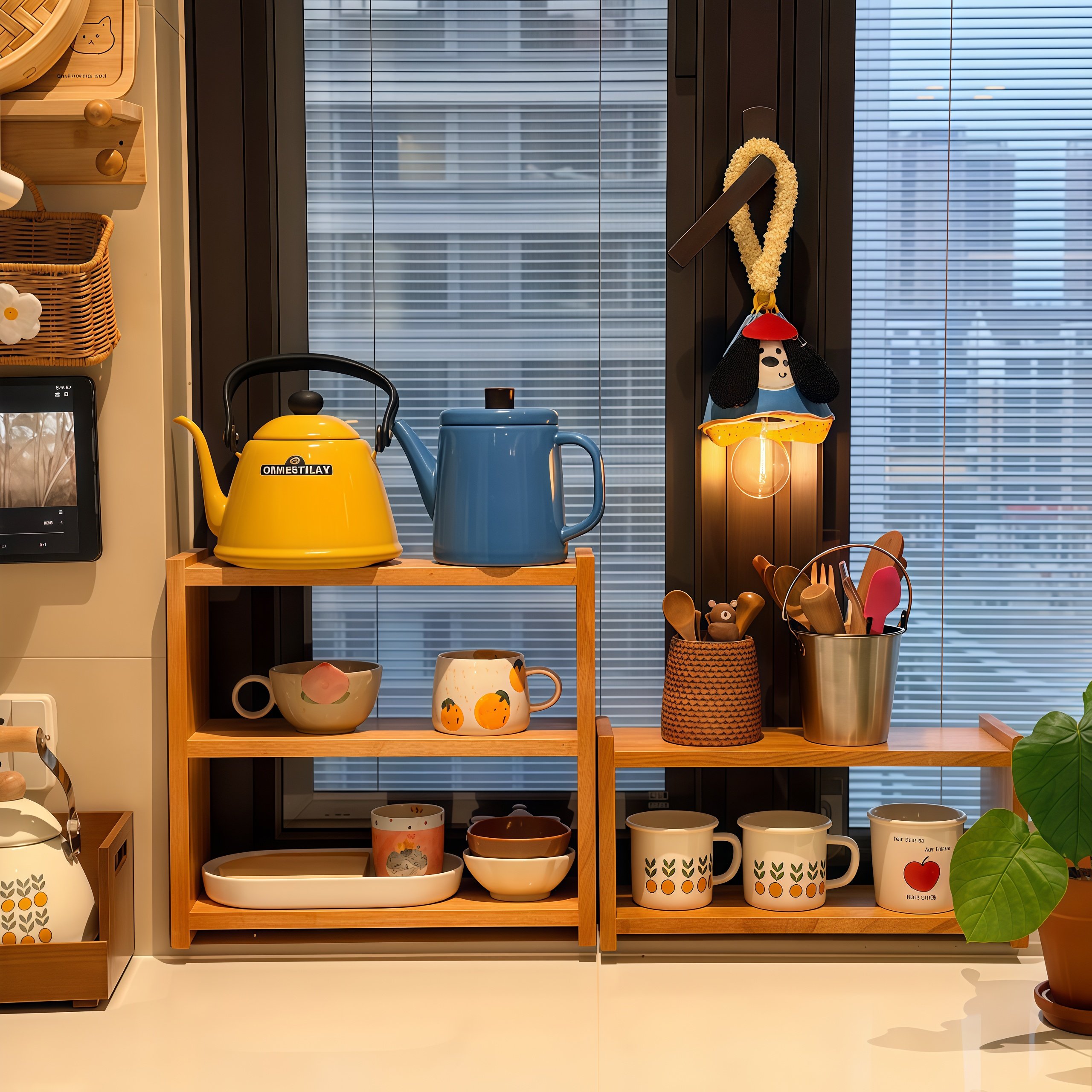 井井有条!桌面水杯多层茶具展示厨房工具多功能收纳咖啡角置物架