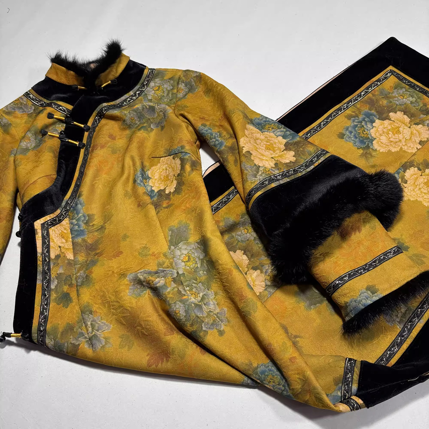 新中式改良旗袍连衣裙清宫夜未央