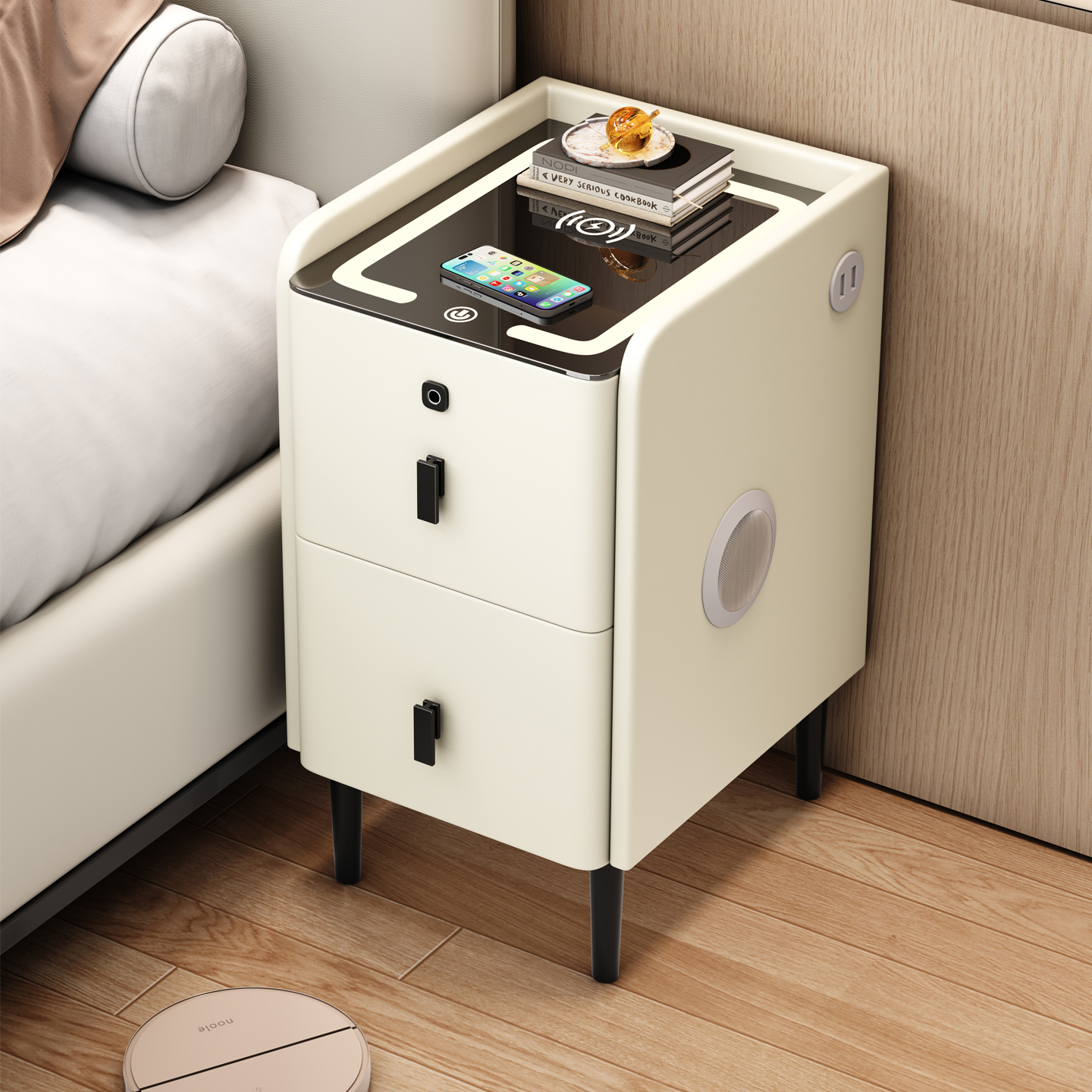 超窄小型智能床头柜送货入户