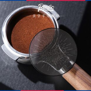 o意式咖啡机Bo分不锈钢均匀萃取手柄二碗烧结片过滤水粉片cin网次