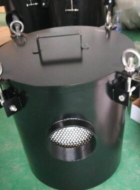 真空泵过滤器 F008 4寸接口尺寸为内螺纹4寸 外径350mm 高370mm