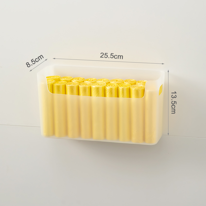 免打孔垃圾袋收纳盒神器大容量适宜壁挂J式厨房收纳筐家用柜门挂