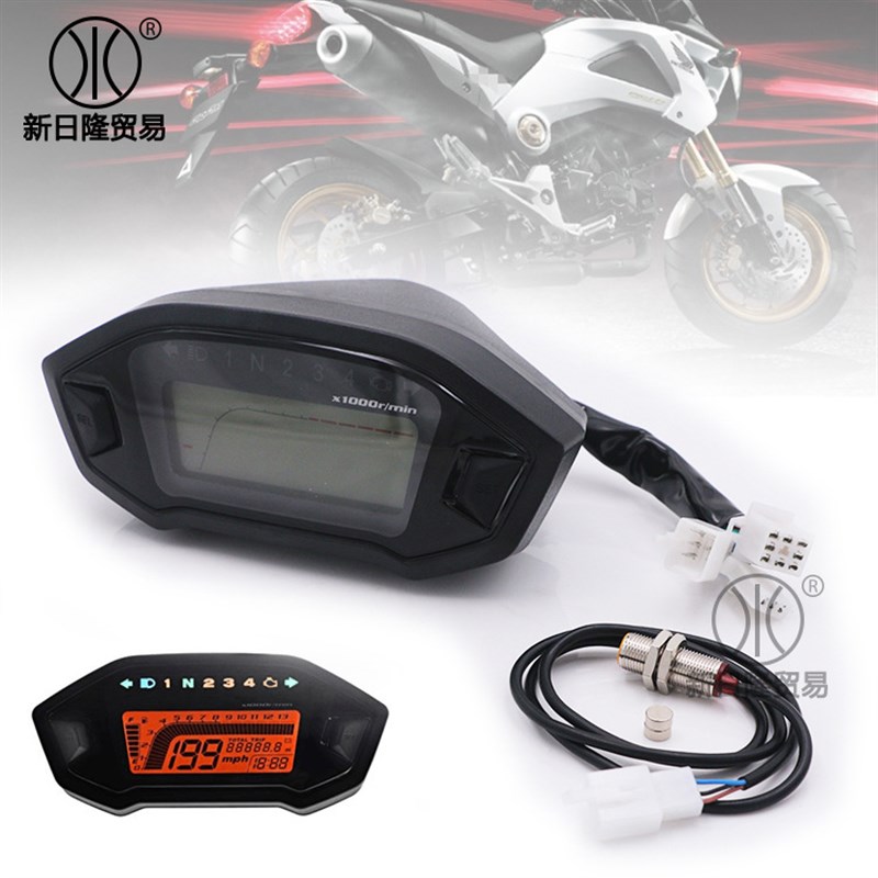 摩托车仪表改装液晶表M3小猴子改装 油表双里程表 厂家直销