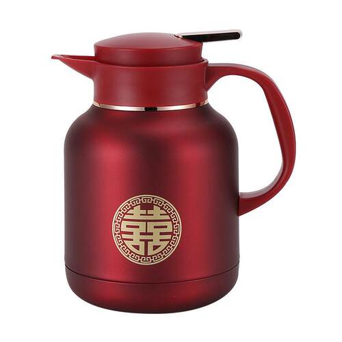 婚庆富贵壶1.6L 304不锈钢保温壶结婚喜庆热水陪嫁礼品家用暖壶