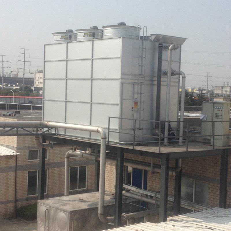 闭式冷却塔20t高效制冷镀铝锌板凉水塔蒸发式冷凝器盘管散热水塔