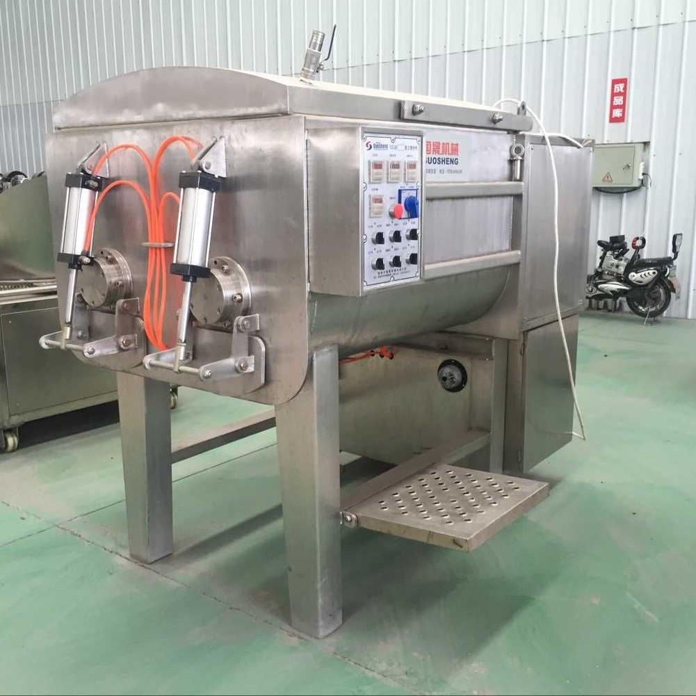 不锈钢肉馅双轴拌馅机小型酱料搅拌机哈尔滨蒜蓉红肠真空拌馅机