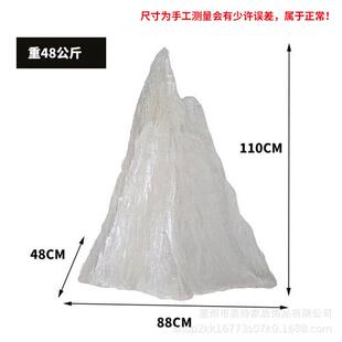 现代创意透明冰山雕塑摆件酒店售楼处样板间别墅树脂假山软装饰品