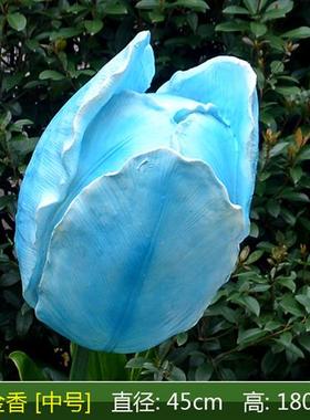 仿真植物花朵雕塑户外景观花园林装饰玻璃钢向日葵百合玫瑰花摆件