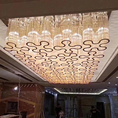 售楼部酒店会所商场工程灯具定制光立方满天星等非标工程灯订制