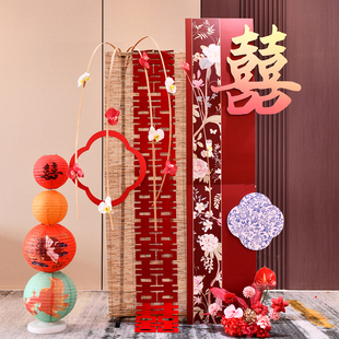 婚房布置套装 饰拉花男方婚礼用品 结婚装 饰女方卧y室新房房间装