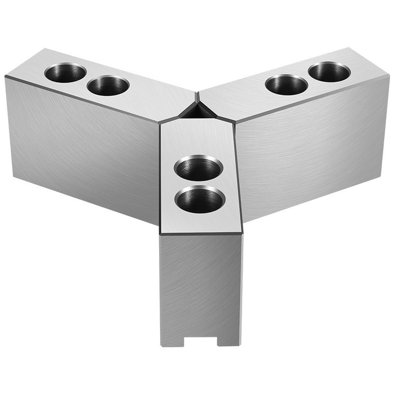 液压卡盘三爪油压软爪生爪卡爪加高加厚6寸8寸10寸数控车床夹头具