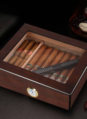 厂家直供复古雪松木雪茄盒雪茄保湿盒便携式雪茄收纳盒雪茄储放盒