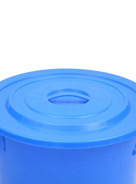 280L大号铁炳桶带盖白色环卫塑料储物圆桶商用酒店厨房垃圾桶