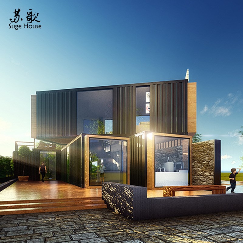苏歌设计建造特色集装箱售楼部 集装箱房 可移动 创意建筑模块化