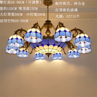 客厅灯复古地中海吊灯田园风格 灯具卧室灯简欧吊灯餐厅艺术灯饰