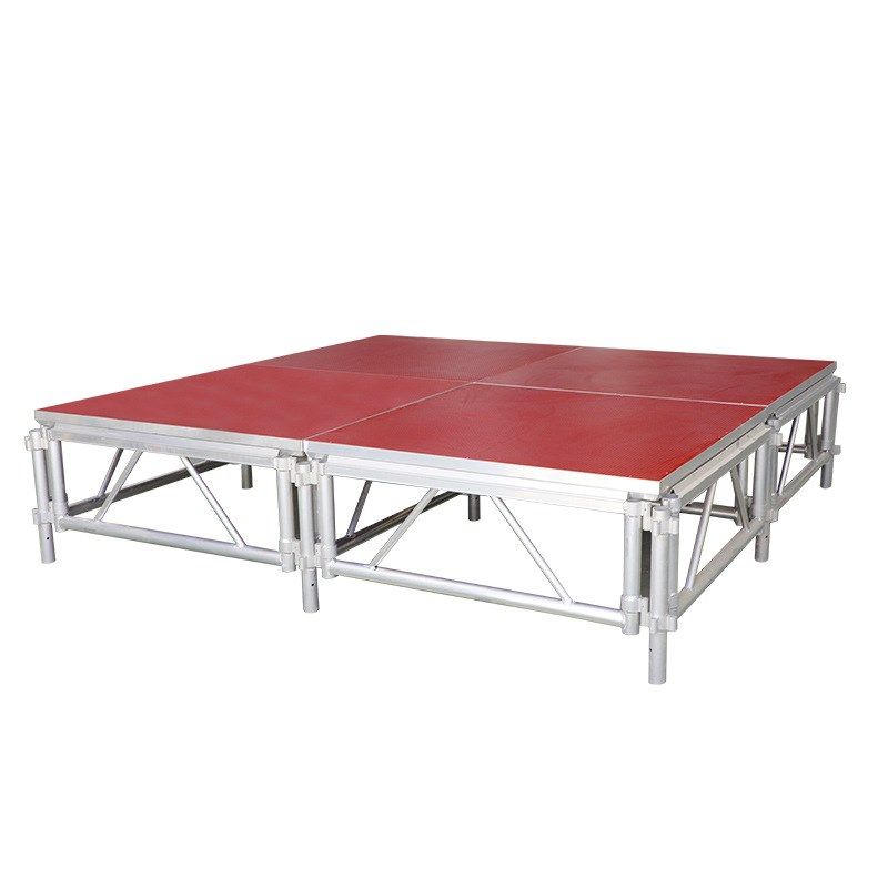 铝合金舞台卡扣舞台架truss架调节活动室内婚庆t台板幼儿园舞台