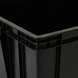 545 420系列防静电周转箱加厚防静电塑料箱零件防尘黑色周转箱