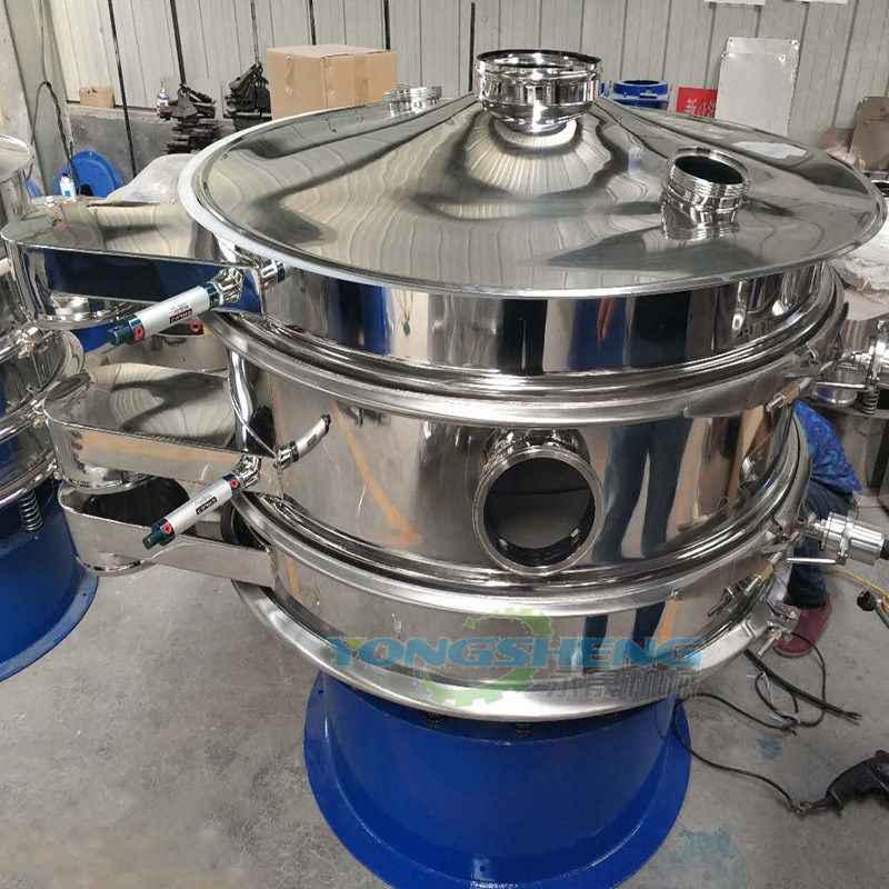 永晟200目化工粉料过滤除杂圆形旋振筛分设备多规格不锈钢圆形振