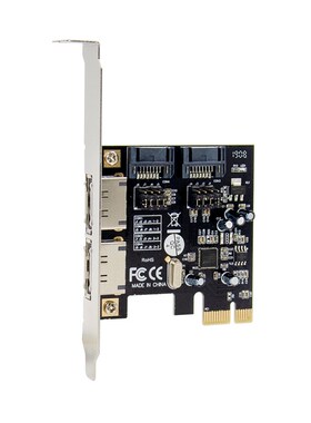 PCI-E转SATA卡 ESATA卡 2个外置eSATA接口 PCIE转3.0SATA扩展卡