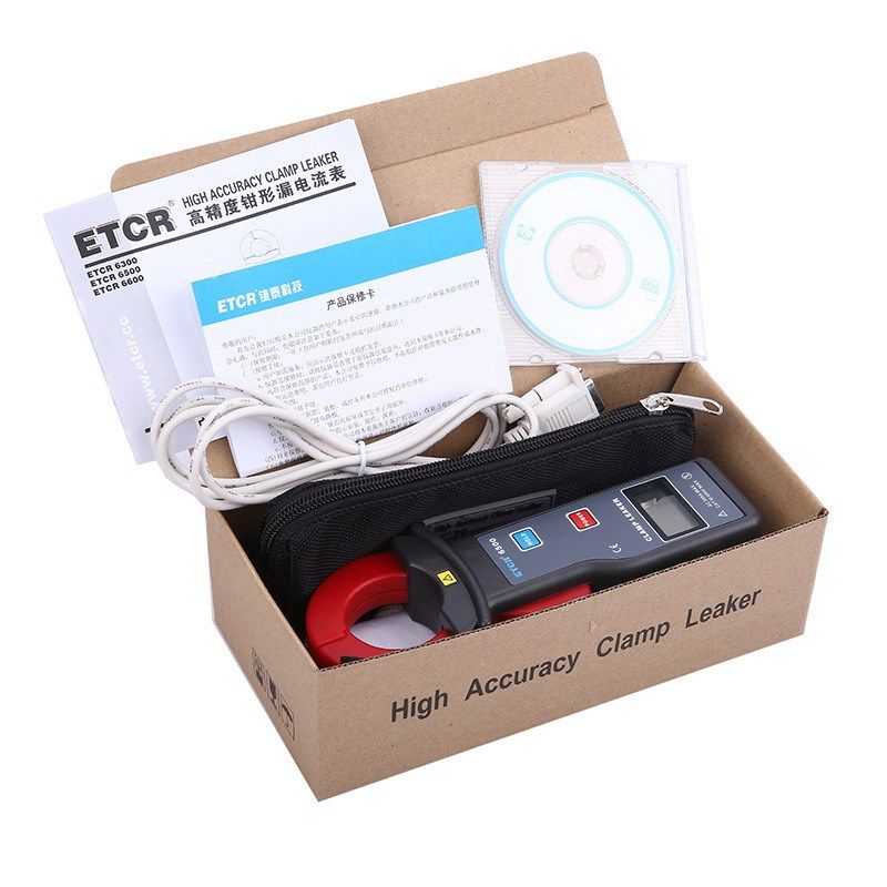 铱泰ETCR6500电流钳表毫安级度钳形漏电流表高精度钳形电流表小型